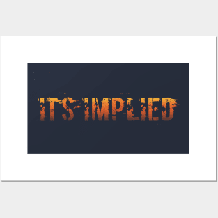 It's Implied - Gradient Posters and Art